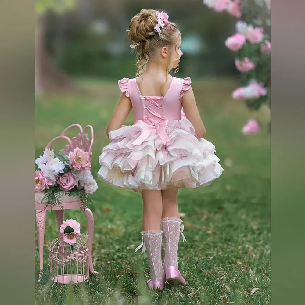 Dollcake Bouquet Tutu Pink Dress Size 8 New